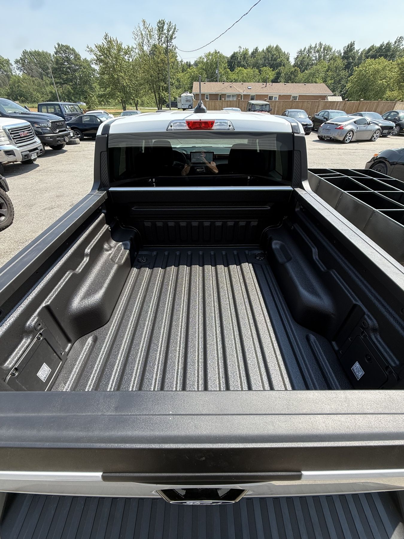 Spray-on truck bedliner close up